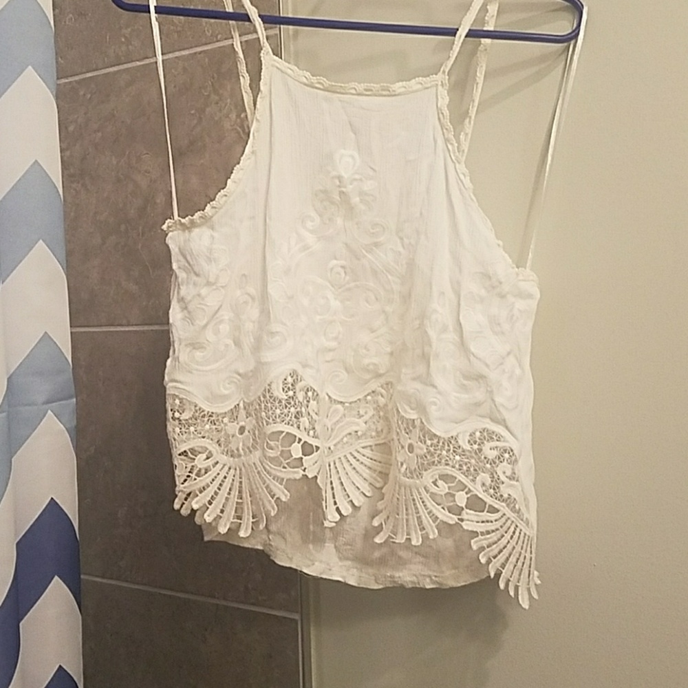 White Crop Top